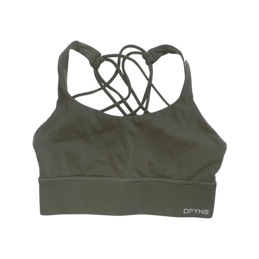 DFYNE Green Sports bra Size S